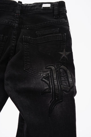 EST.1978 stretch denim distressed jeans
