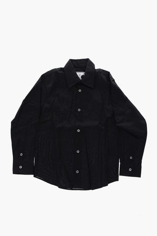 popeline STATEMENT shirt with embossed logo on the back