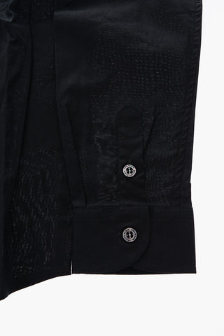 popeline STATEMENT shirt with embossed logo on the back