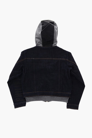 hooded denim jacket
