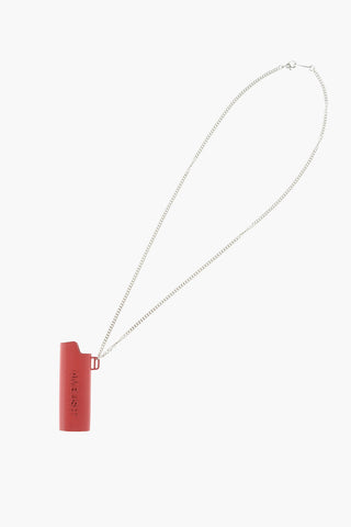 necklace with lighter case pendant