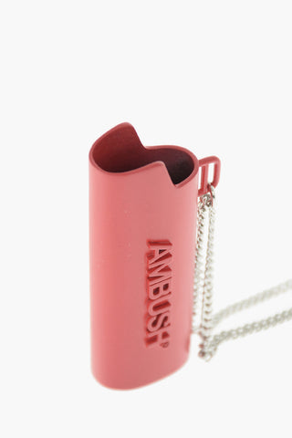 necklace with lighter case pendant