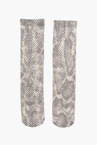 snake patterned socks