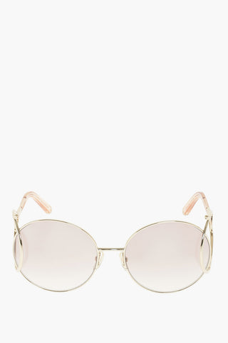 round sunglasses with gradient lenses