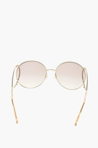 round sunglasses with gradient lenses