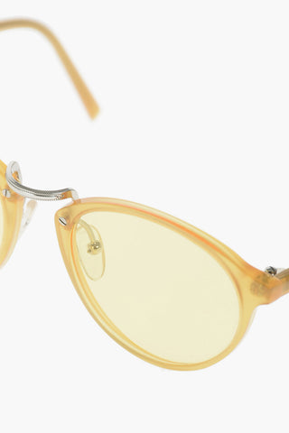 Round AUDACIA sunglasses with coloured lenses