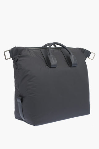 EZ LUXURY Borsa Weekend HOLDALL SOFT con rifiniture in pelle e tracolla removibile