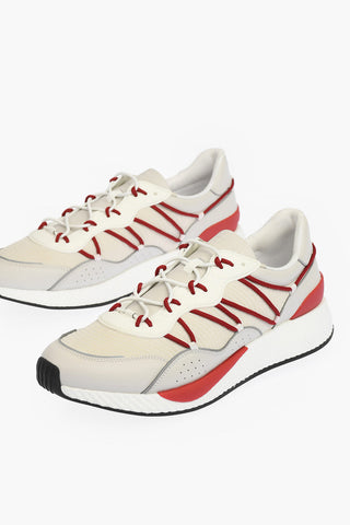 ZZEGNA leather and fabric PIUMA sneakers