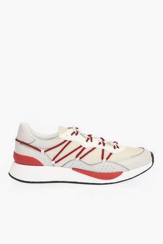 ZZEGNA leather and fabric PIUMA sneakers