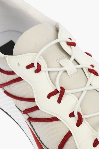 ZZEGNA leather and fabric PIUMA sneakers