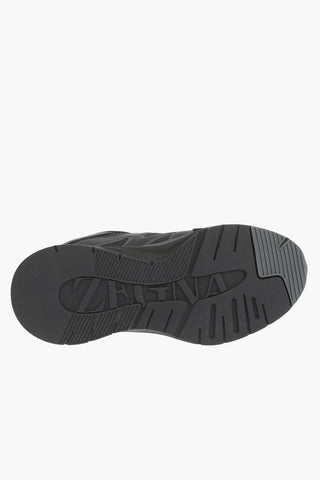 ZZEGNA leather and fabric UTE low-top sneakers