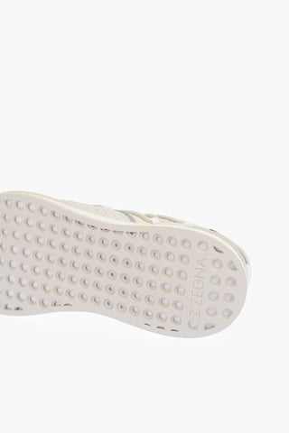 ZZEGNA leather details PIUMA low top sneakers with rubber sole