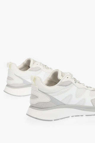 ZZEGNA leather and fabric UTE sneakers
