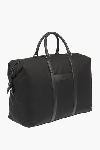EZ LUXURY braided leather details HOLDALL weekend bag