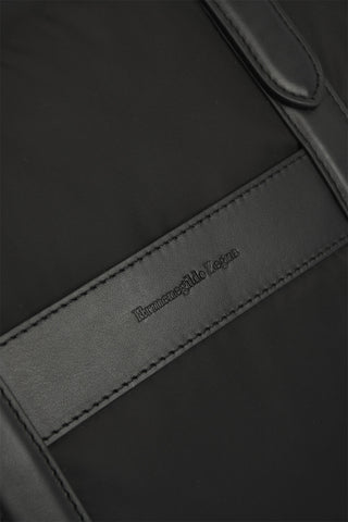 EZ LUXURY braided leather details HOLDALL weekend bag