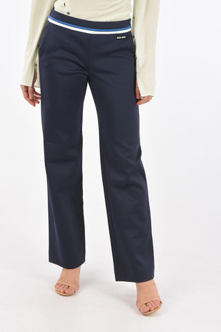 2 Pocket Side Zipped Straigh-leg Pants