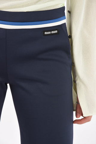 2 Pocket Side Zipped Straigh-leg Pants