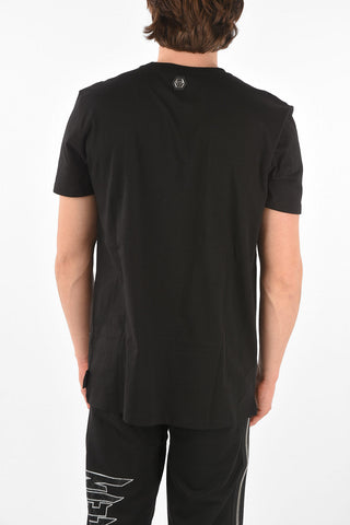 HOMME t-shirt con teschi strass