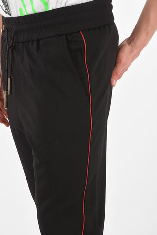 HOMME EST.1978 drawstring waist jogger pants