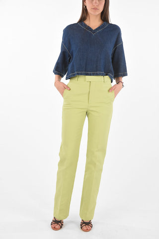 4 Pocket Hidden Fastening Canvas Pants