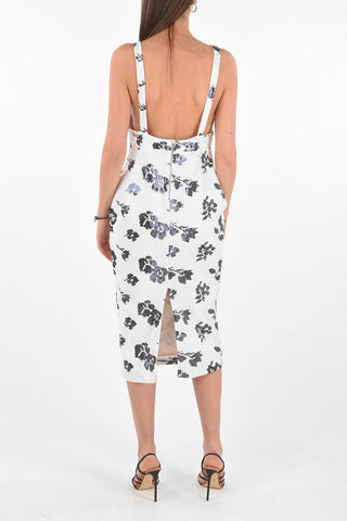 Floral Patterned YOLANDA All-Over Sequined Midi Dress