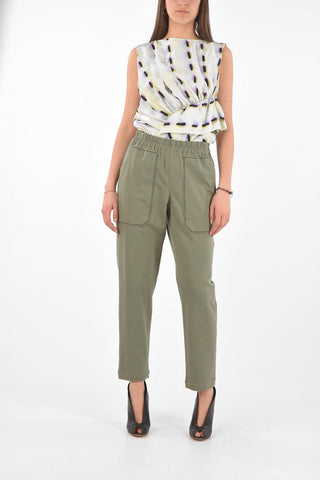 4 Pocket Elastic Waistband Jersey Joggers