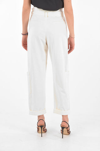 Belted Jersey Cargo Pants