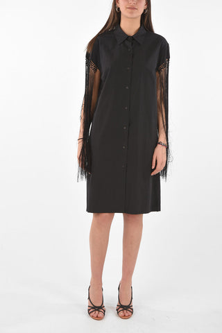 Fringed DALVI Midi Shirt Dress