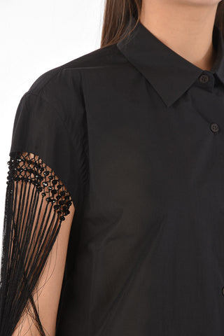 Fringed DALVI Midi Shirt Dress