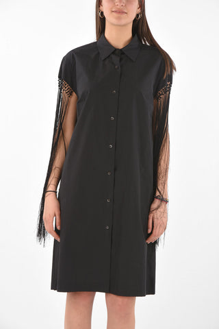 Fringed DALVI Midi Shirt Dress