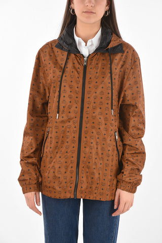Monogram Printed Jacket with Hood