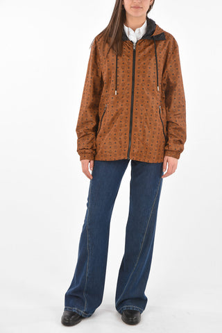 Monogram Printed Jacket with Hood