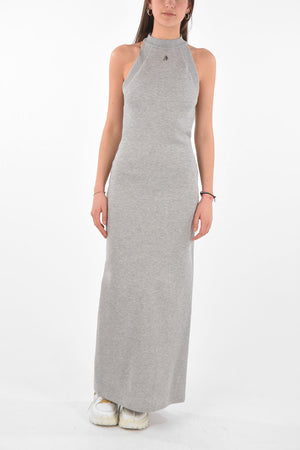 Halter Neck EMA Jersey Long Dress