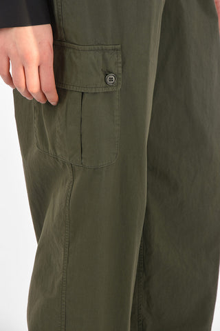 Pantaloni Cargo in Cotone ad 1 Pince