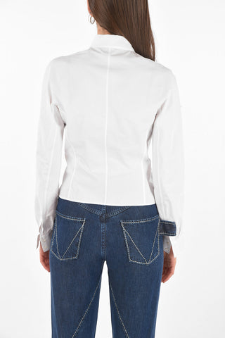 Hidden Buttoning Cotton Shirt