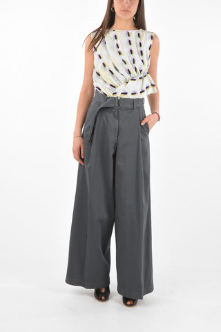 Pantaloni Palazzo PODIUM in Cotone ad 1 Pince