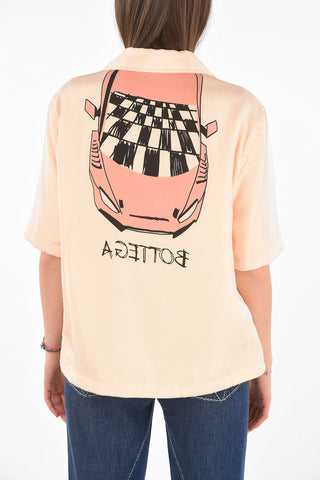 Printed BOWLING Reversible Padded Shirt