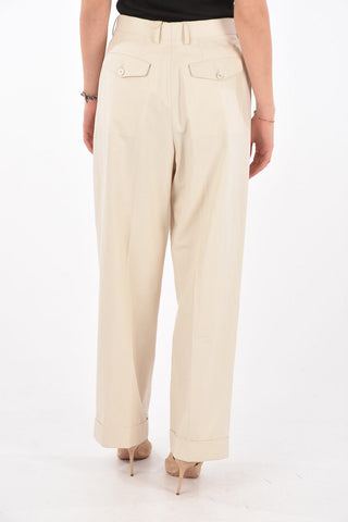 Double-pleated PARTAN Palazzo Pants
