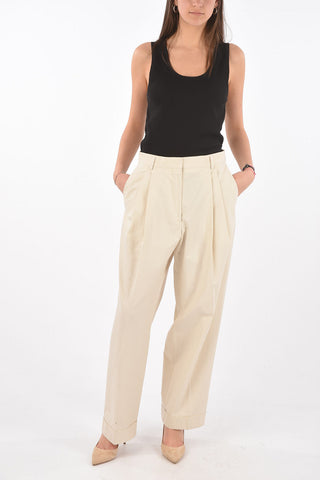 Double-pleated PARTAN Palazzo Pants