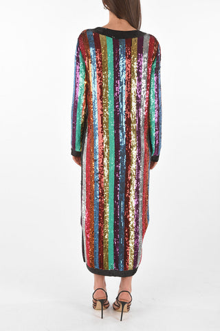 Sequined Wrap Dress