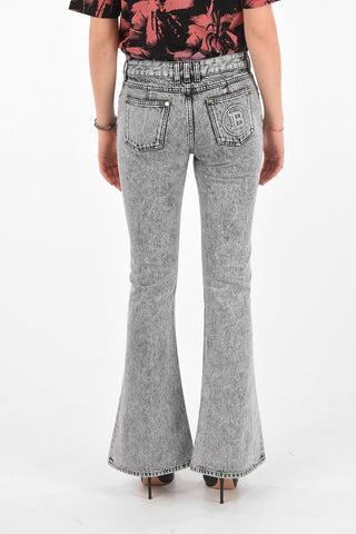 Monogram Pocket Low Rise Bootcut Denims