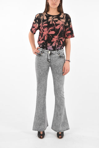 Monogram Pocket Low Rise Bootcut Denims