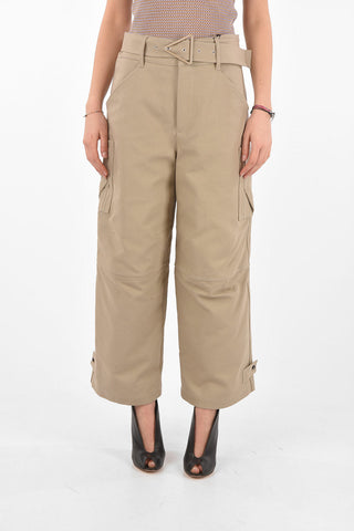 Hidden Fastening Canvas Cargo Pants