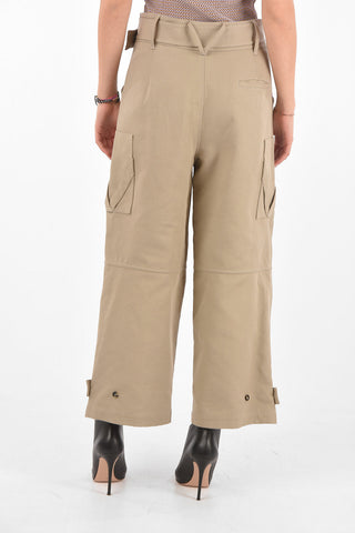 Hidden Fastening Canvas Cargo Pants