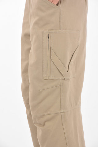 Hidden Fastening Canvas Cargo Pants