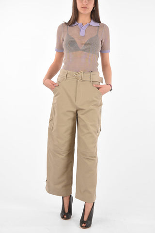 Hidden Fastening Canvas Cargo Pants