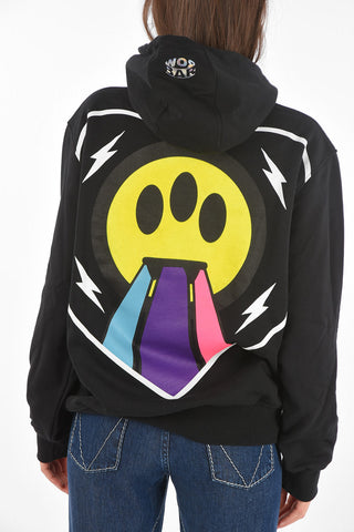 felpa oversized stampata con cappuccio