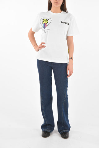 t-shirt girocollo stampata