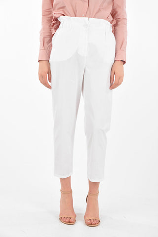 4 Pocket Elastic Waistband Cotton Pants