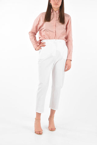 4 Pocket Elastic Waistband Cotton Pants